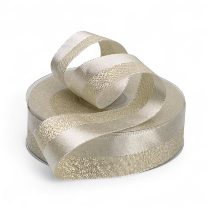 NASTRO RASO BRILLE 25MMX25MT BEIGE